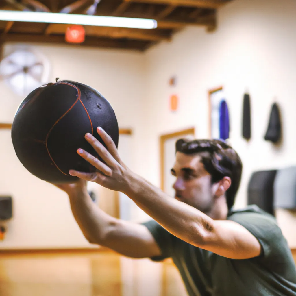 ćwiczenia z piłką lekarską